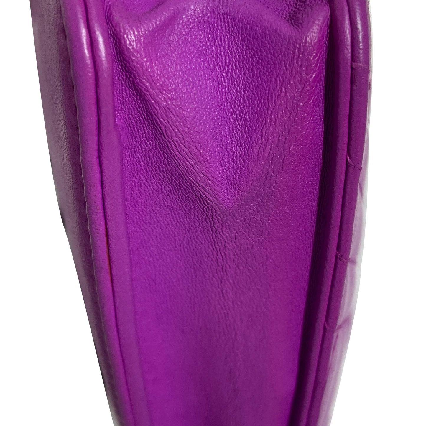 Purple Chanel Lambskin Coco Boy Wallet On Chain Crossbody Bag