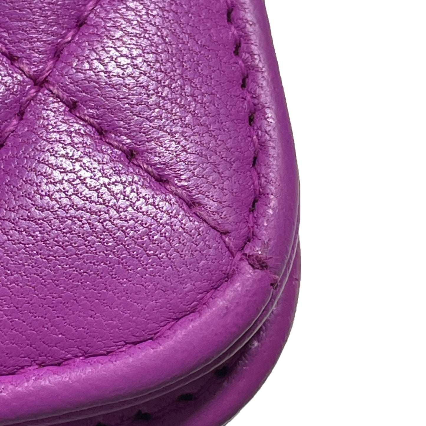 Purple Chanel Lambskin Coco Boy Wallet On Chain Crossbody Bag