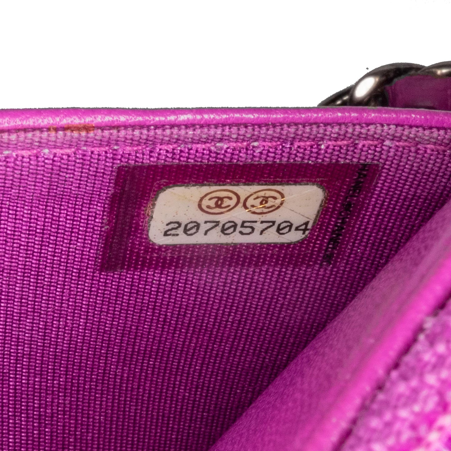 Purple Chanel Lambskin Coco Boy Wallet On Chain Crossbody Bag