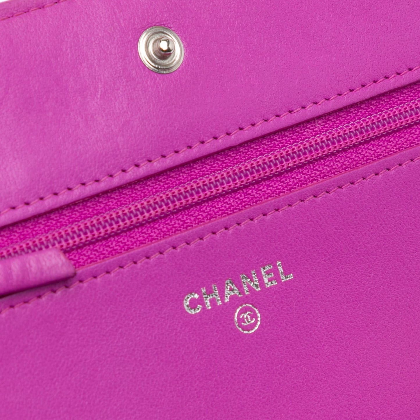 Purple Chanel Lambskin Coco Boy Wallet On Chain Crossbody Bag