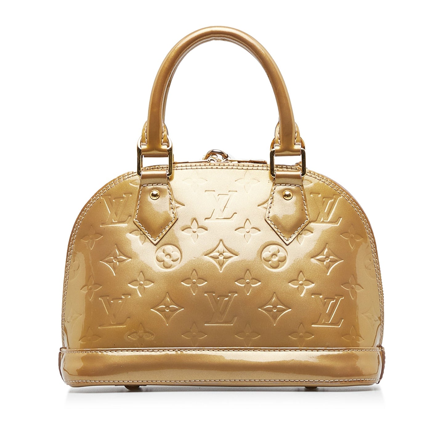 LOUIS VUITTON Monogram Vernis Alma BB Satchel