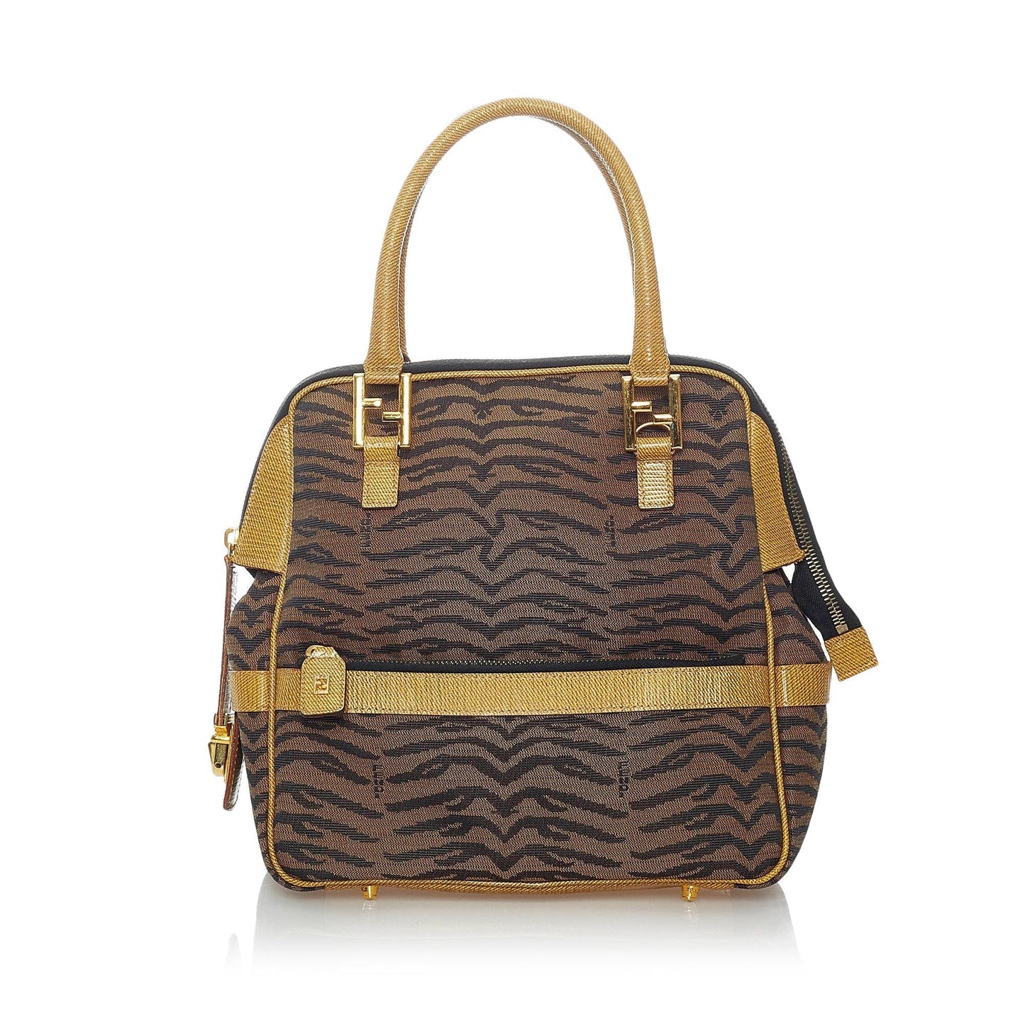 Fendi Animal Print Canvas Handbag (SHG-30882)