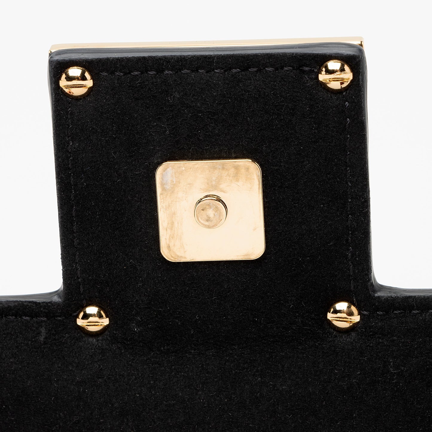 Fendi Calfskin Crystal Fab Small Crossbody Bag (SHF-22238)