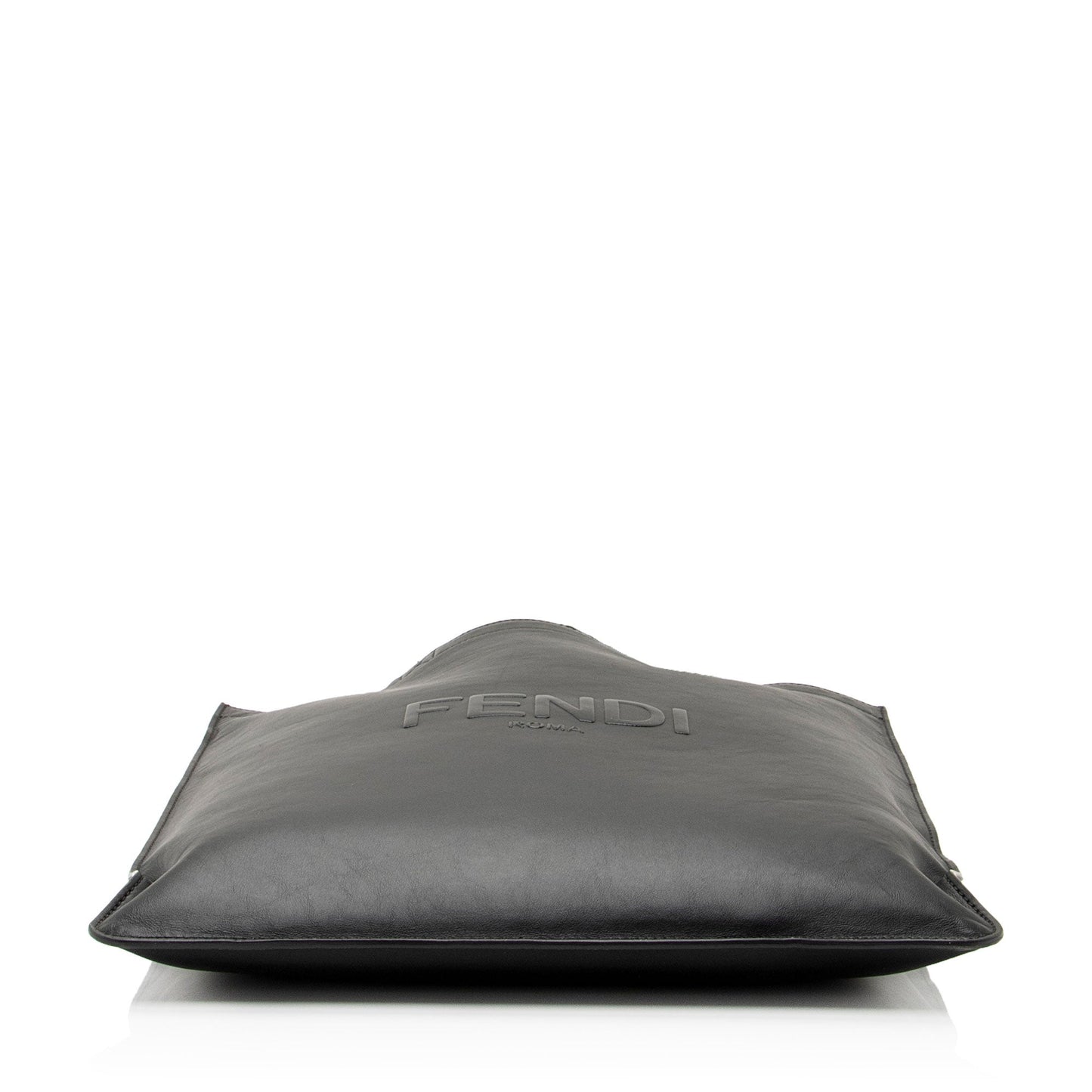 Fendi Calfskin Logo Flat N/S Tote (SHF-Vlwv6d)