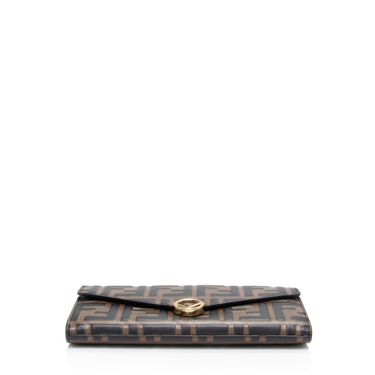 Fendi FF Embossed 1974 Continental Envelope Wallet on Chain (SHF-Vm6c4g)