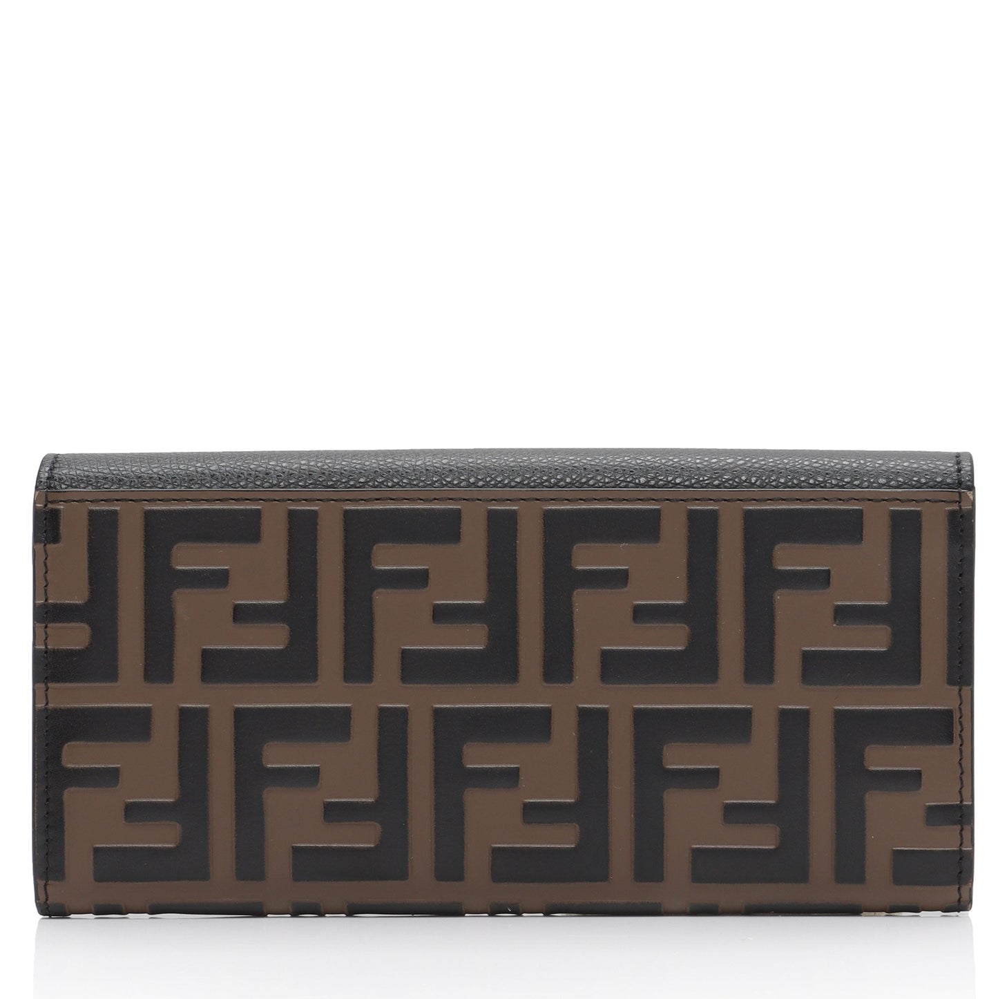 Fendi FF Embossed Calfskin F is Fendi Continental Wallet (SHF-vPL2iW)