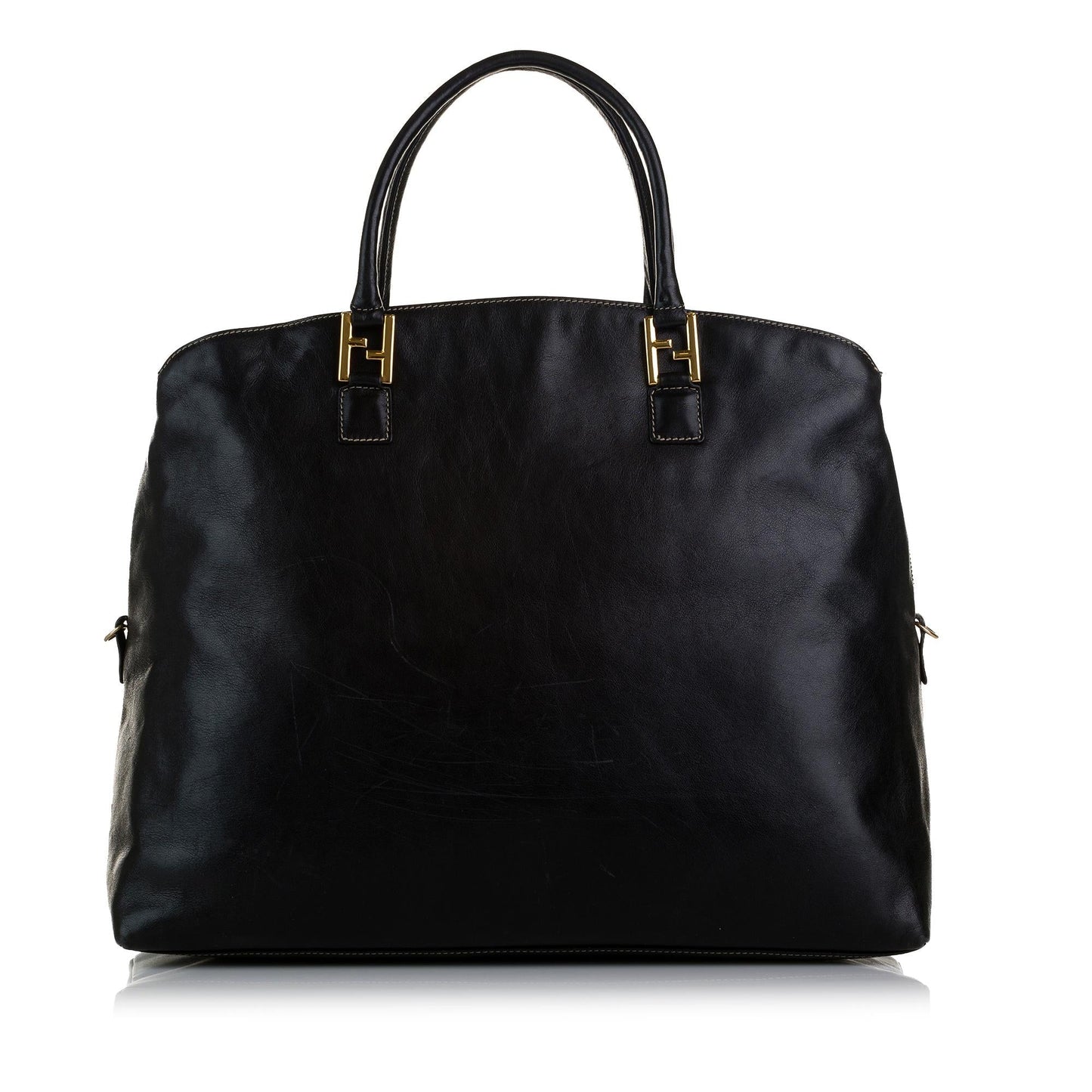Fendi FF Leather Tote (SHG-37490)