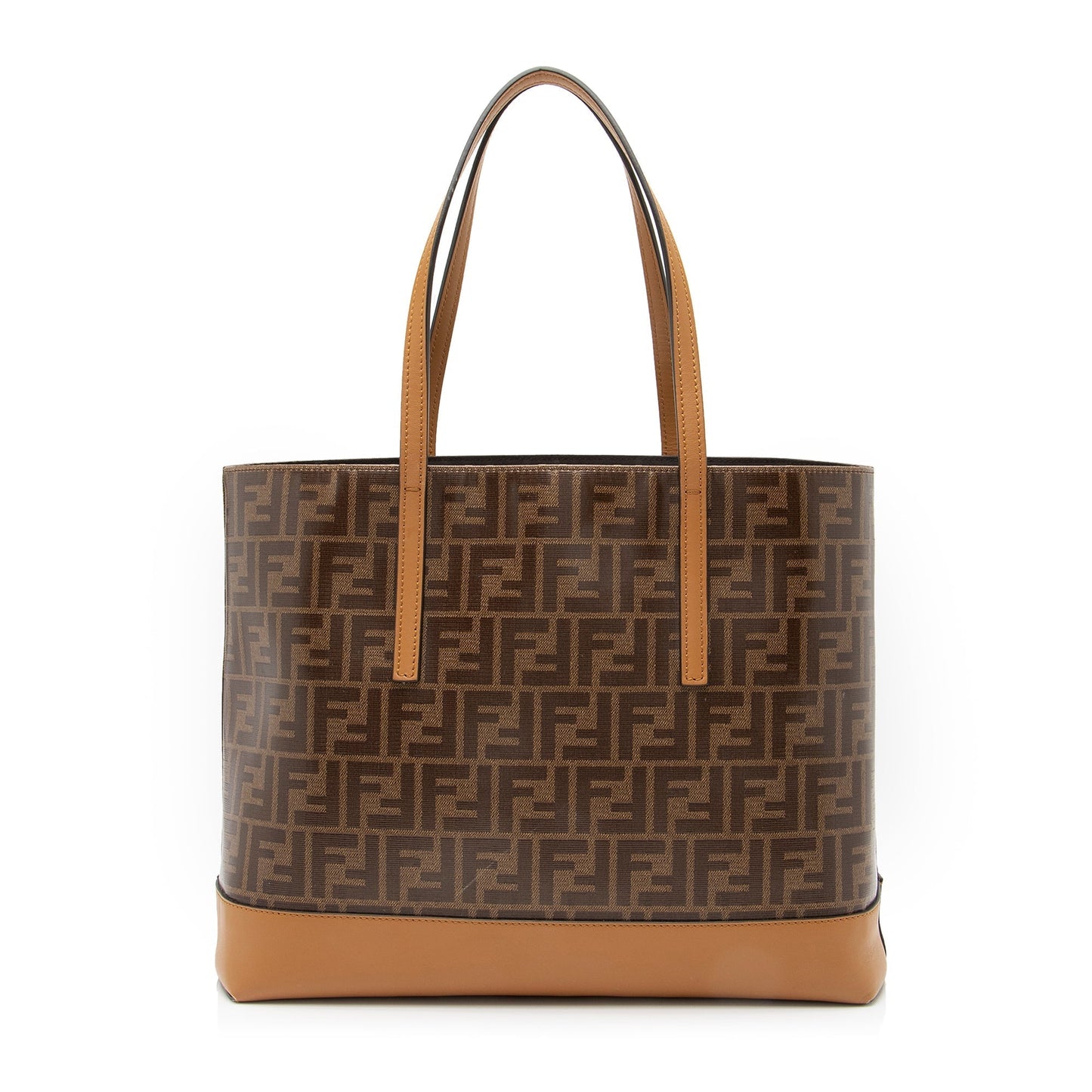 Fendi FF Spalmati Vetrificato Shopper Tote (SHF-23631)
