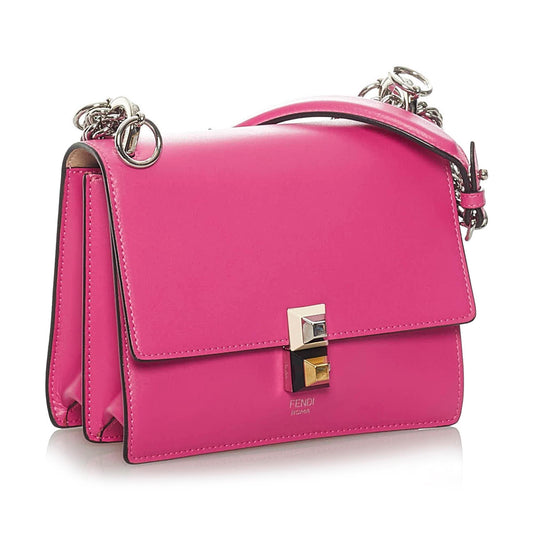 Fendi Kan I Leather Crossbody Bag (SHG-28827)