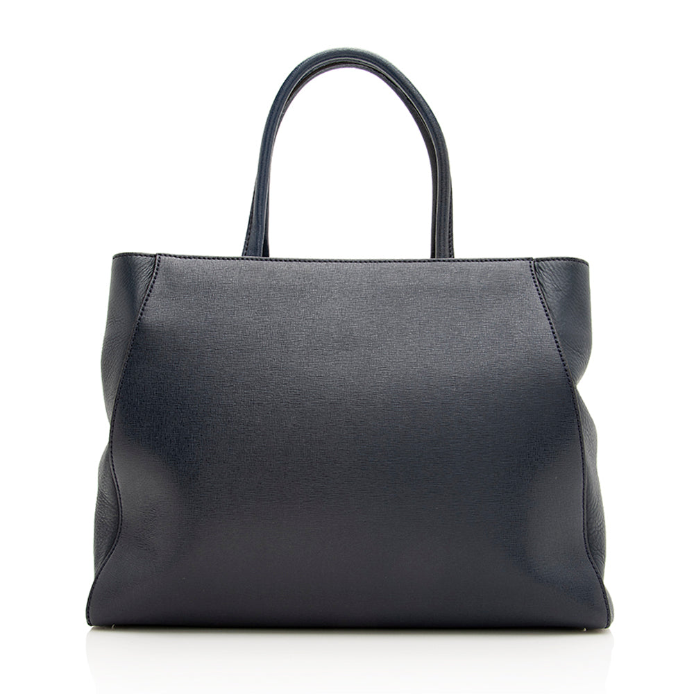 Fendi Leather 2Jours Medium Tote - FINAL SALE (SHF-18911)