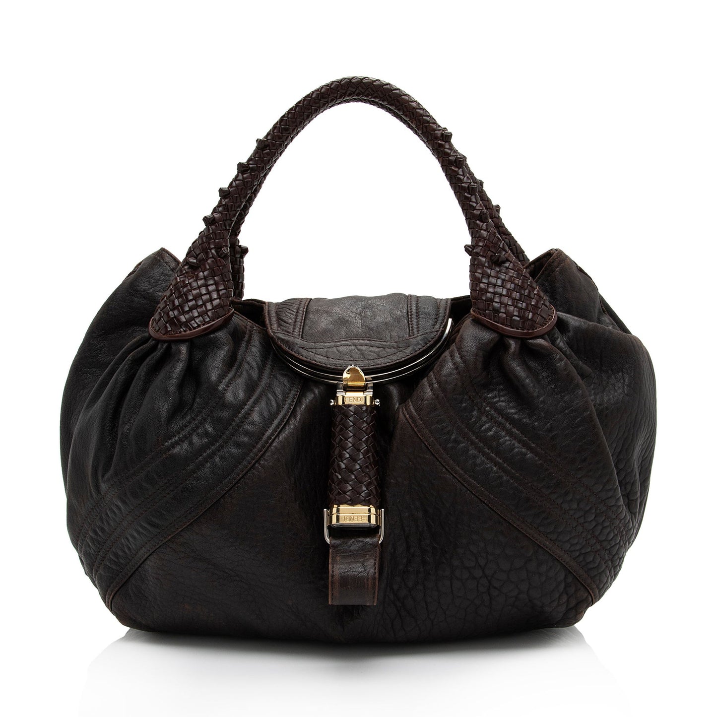 Fendi Leather Spy Satchel (SHF-1314Gg)