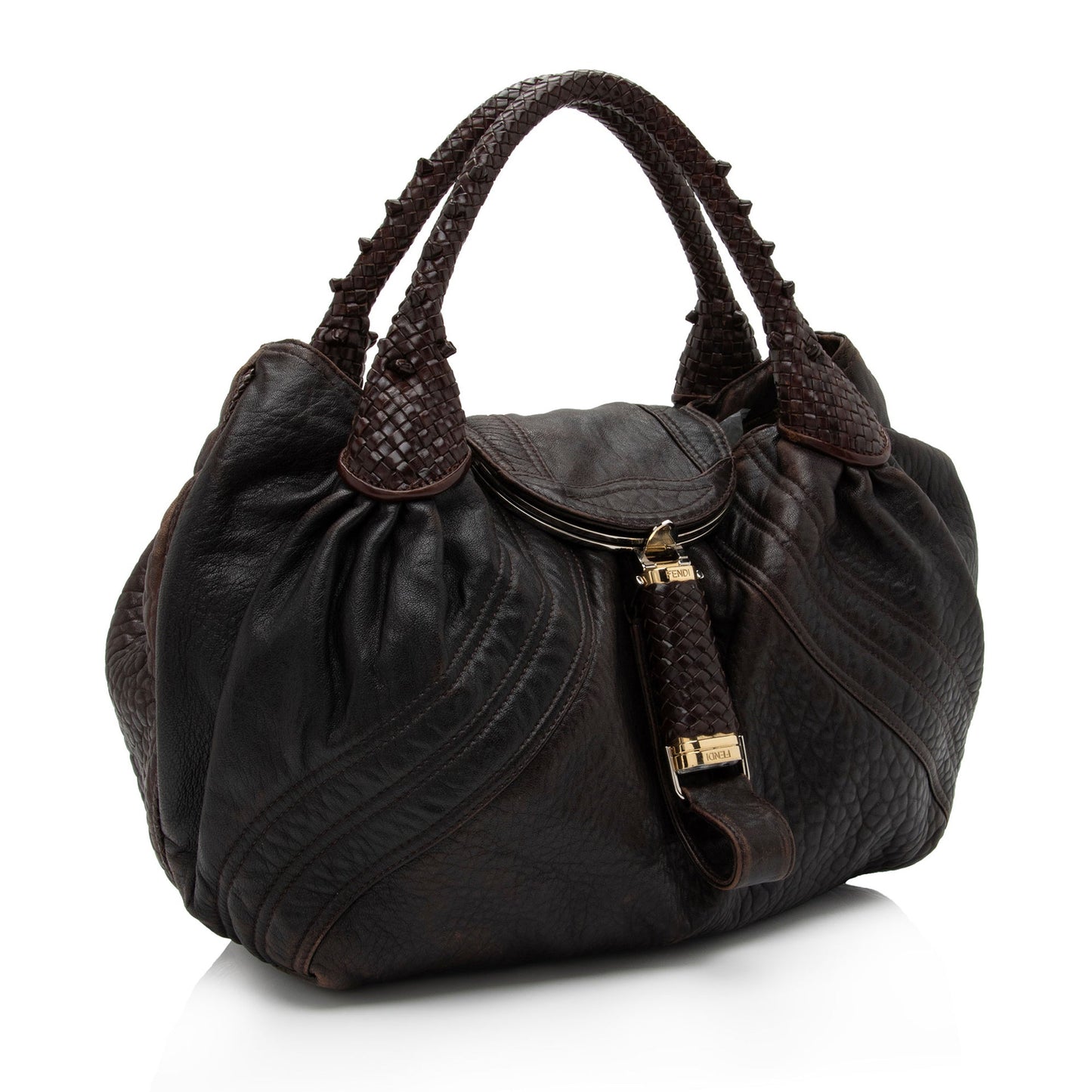 Fendi Leather Spy Satchel (SHF-1314Gg)