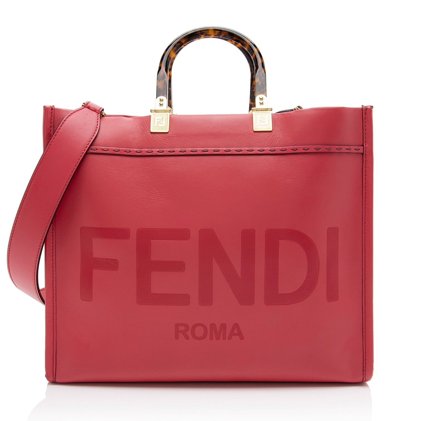 Fendi Leather Sunshine Medium Shopper Tote (SHF-YOn37K)