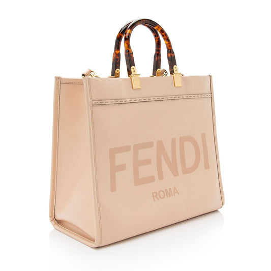 Fendi Leather Sunshine Medium Shopper Tote (SHF-BvSOLv)