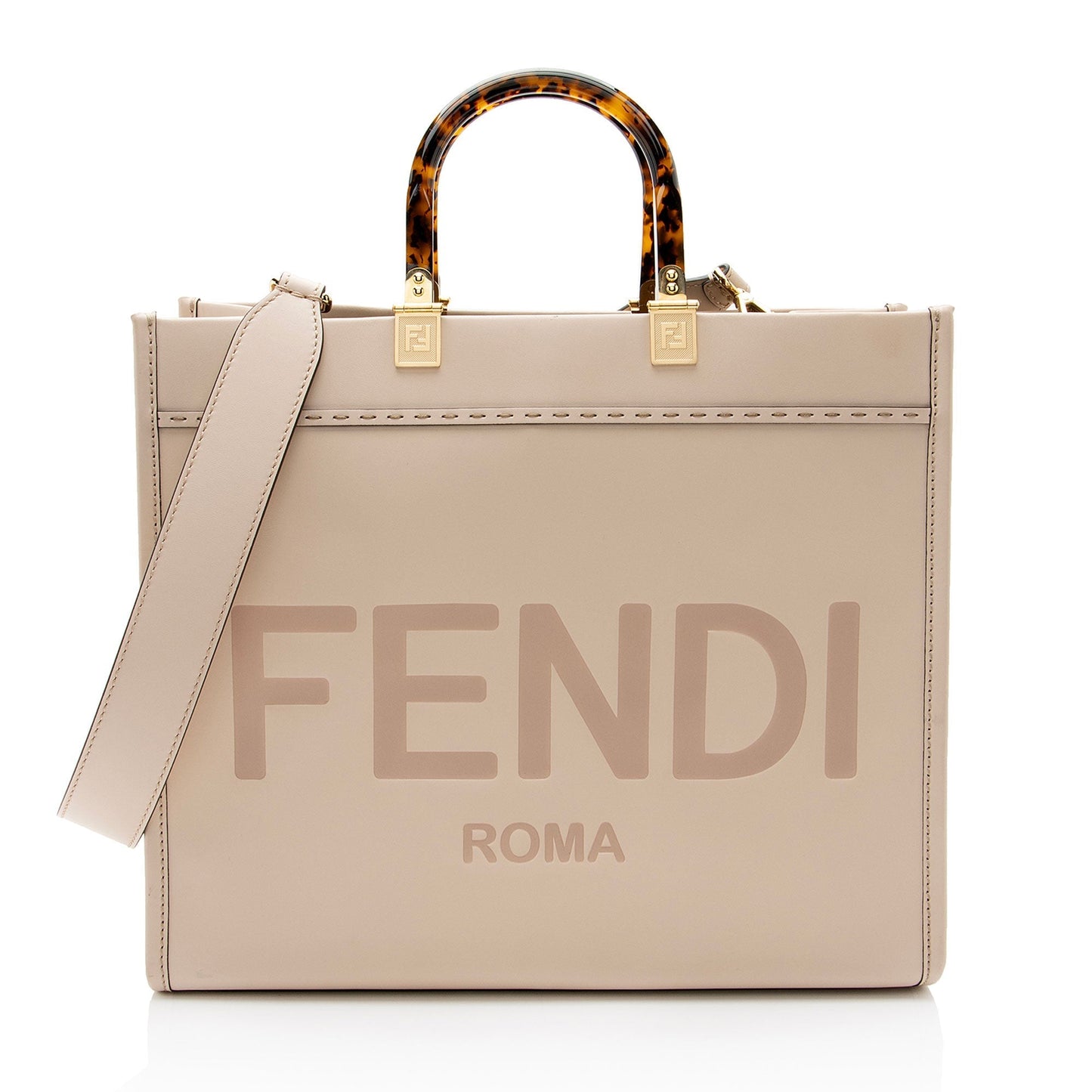 Fendi Leather Sunshine Medium Shopper Tote (SHF-VVIsQc)
