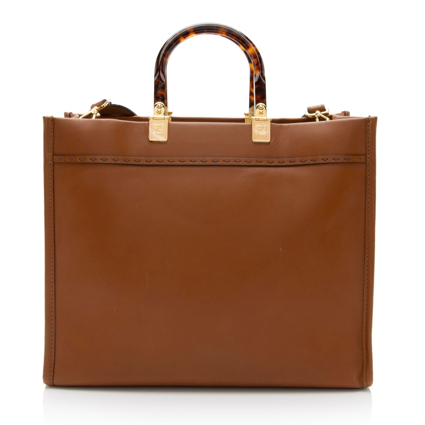 Fendi Leather Sunshine Medium Shopper Tote (SHF-HXrlOm)