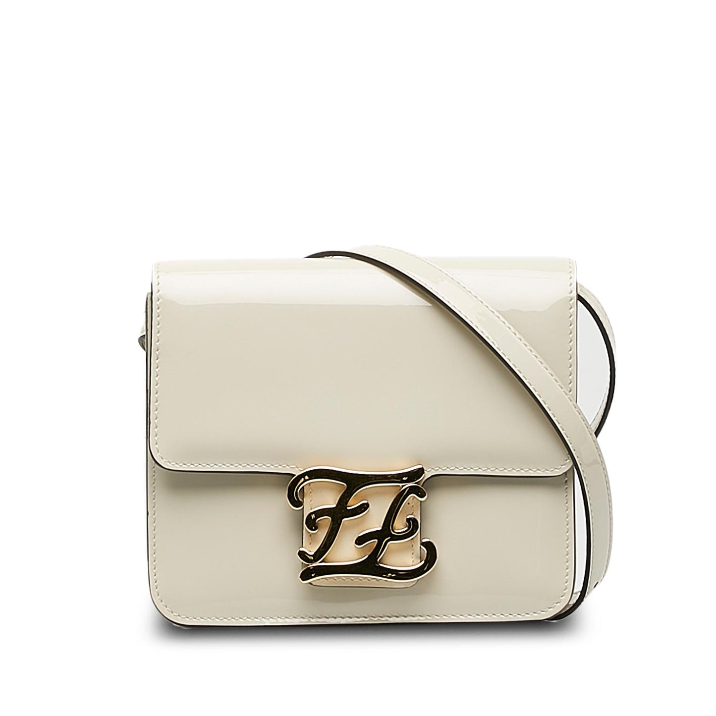 Fendi Patent Karligraphy Crossbody Bag (SHG-0iNckf)