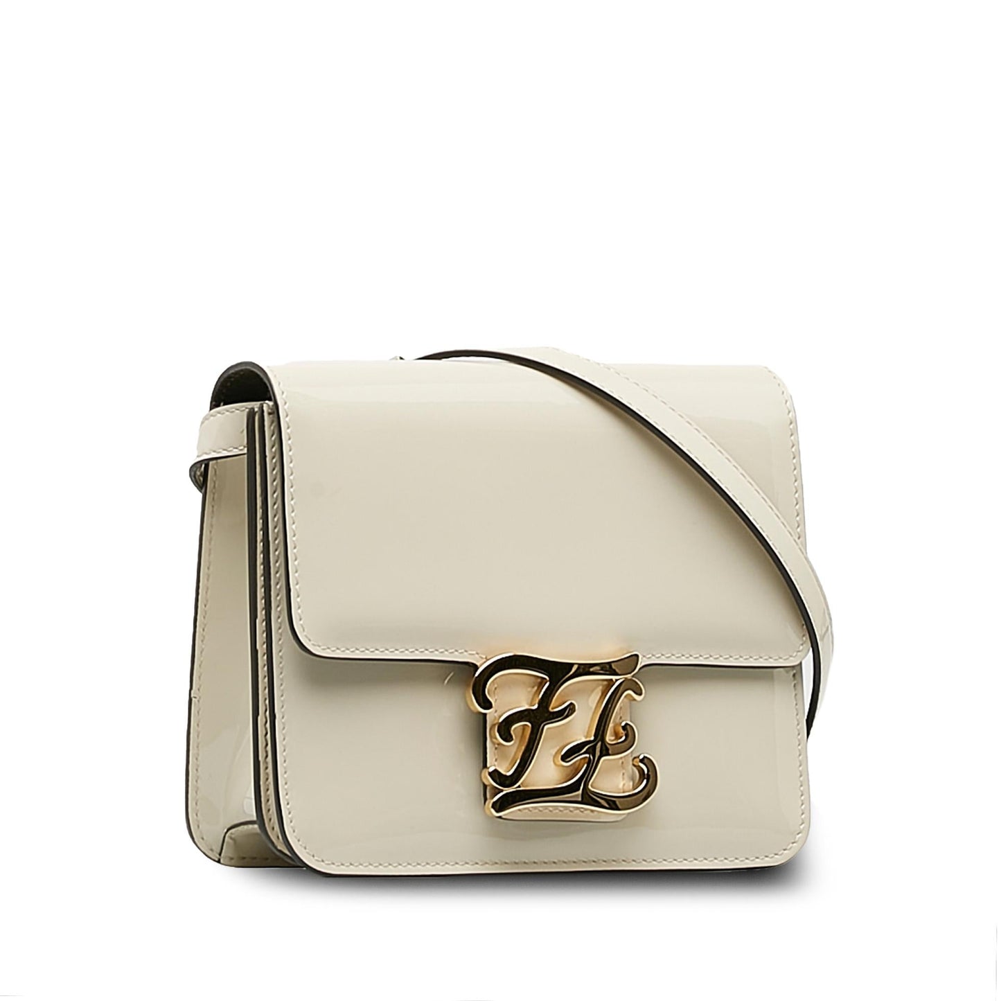 Fendi Patent Karligraphy Crossbody Bag (SHG-0iNckf)