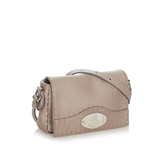 Fendi Selleria Leather Crossbody Bag (SHG-22784)