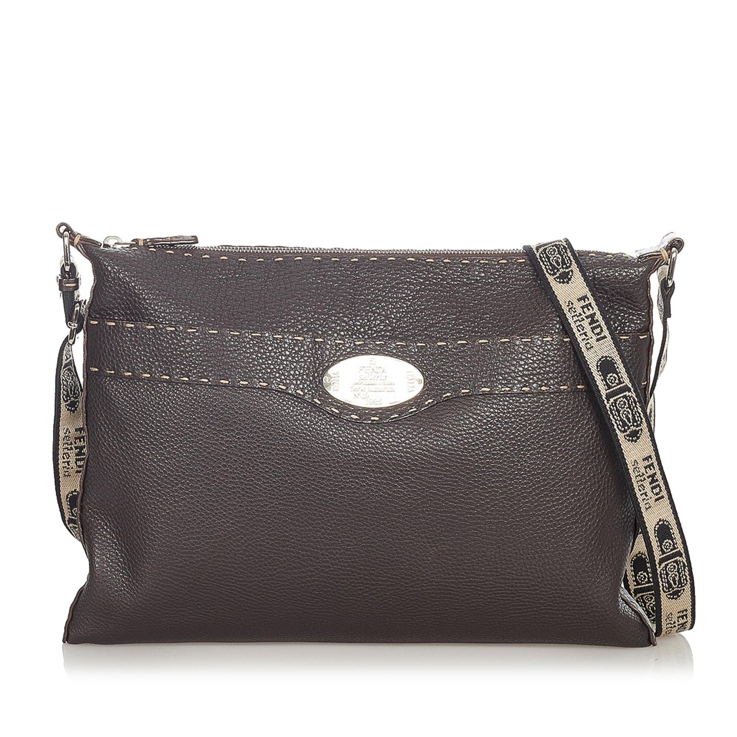 Fendi Selleria Leather Crossbody Bag (SHG-23838)