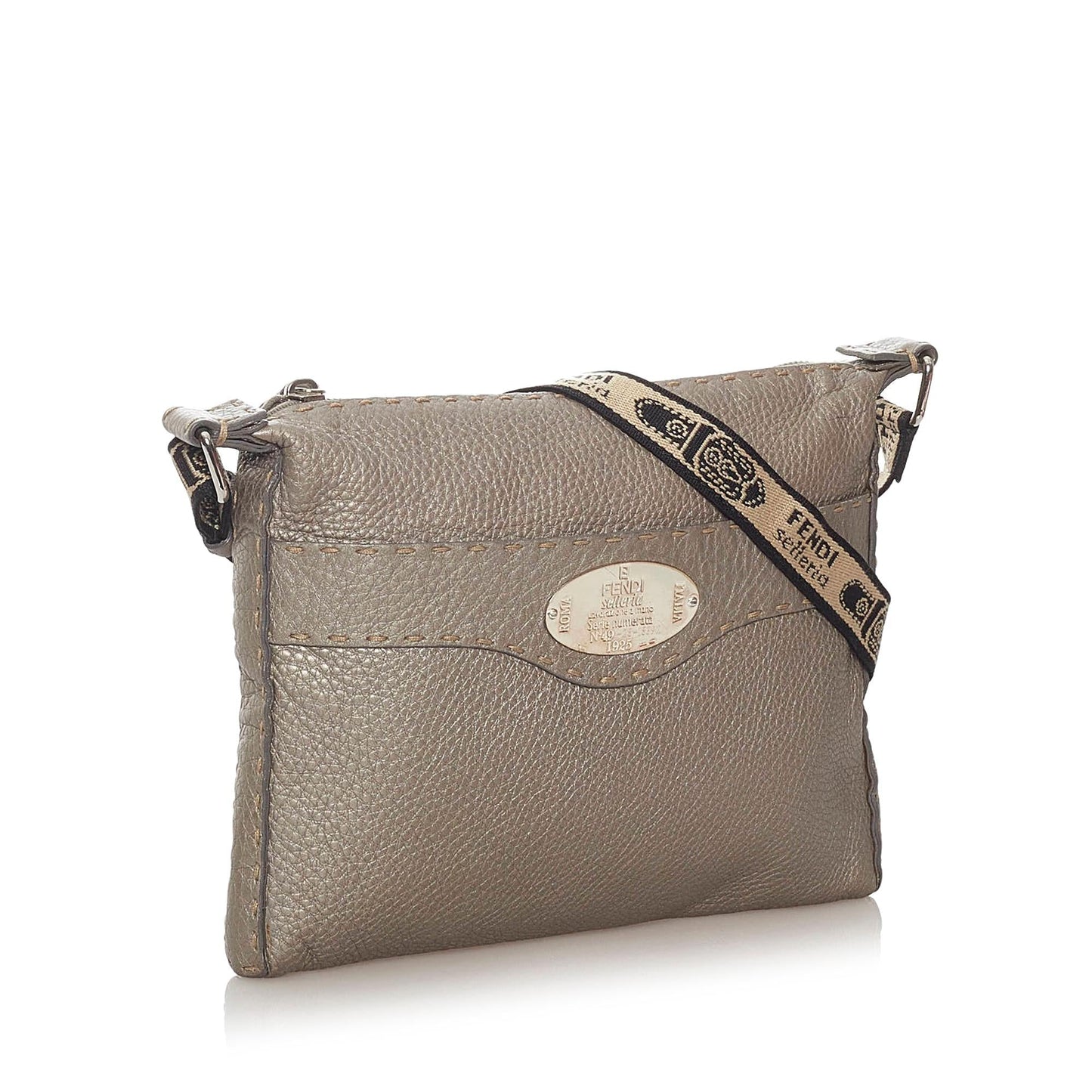 Fendi Selleria Leather Crossbody Bag (SHG-27845)