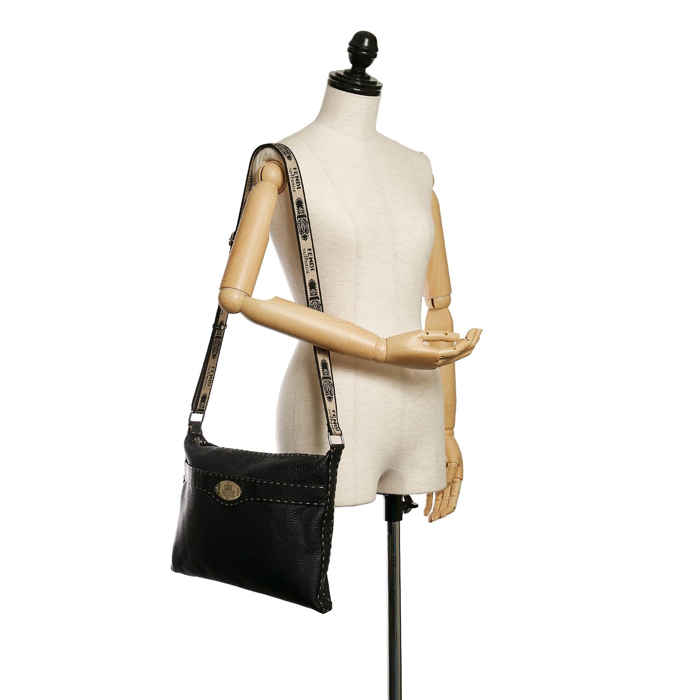 Fendi Selleria Leather Crossbody Bag (SHG-30592)