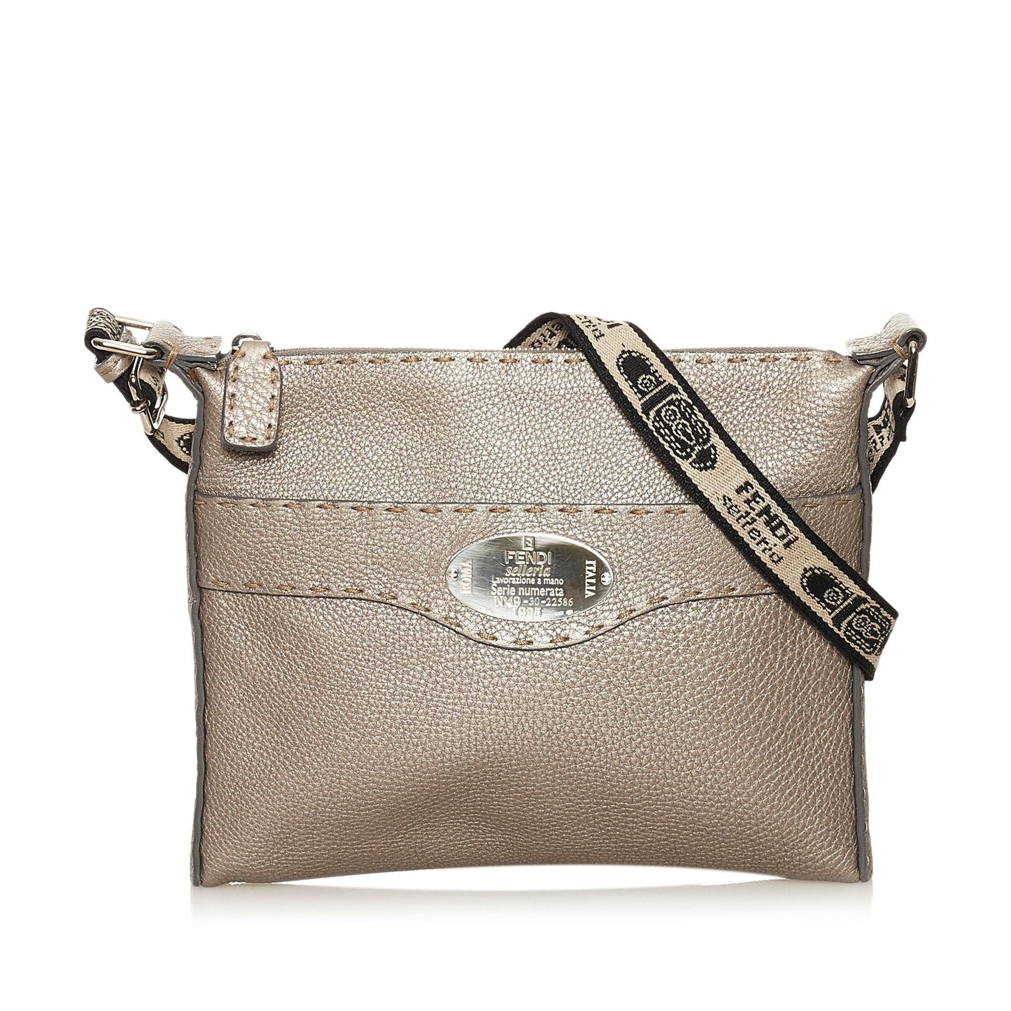 Fendi Selleria Leather Crossbody Bag (SHG-34923)