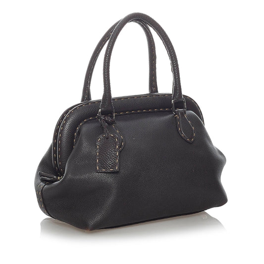 Fendi Selleria Leather Handbag (SHG-30990)