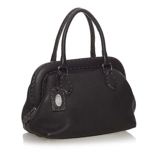 Fendi Selleria Leather Handbag (SHG-37727)