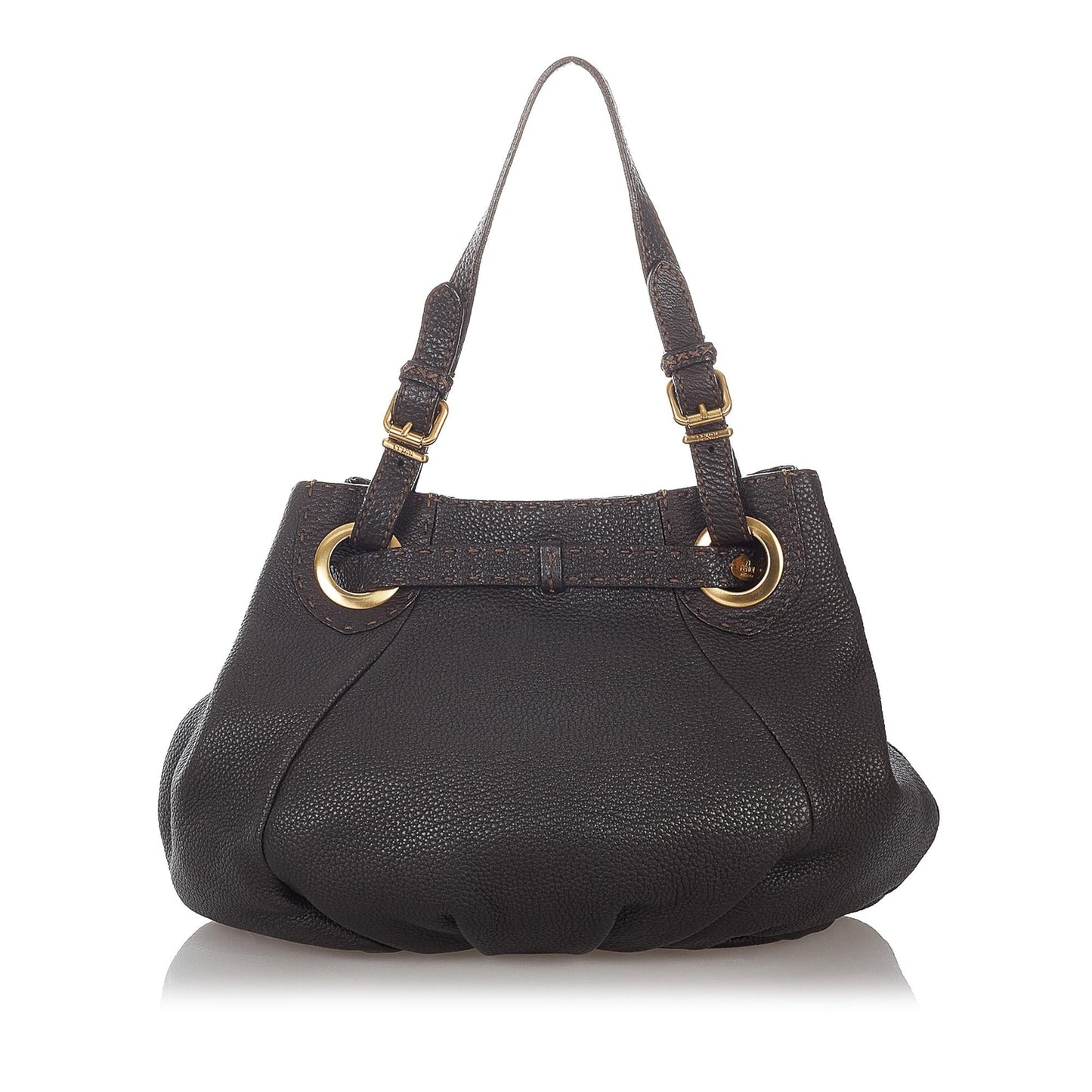 Fendi Selleria Pomodorino Leather Tote Bag (SHG-27133)