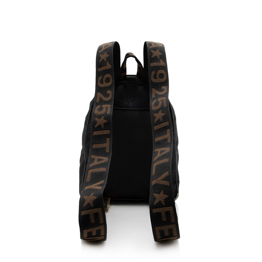Fendi Vintage Nylon Logo Backpack - FINAL SALE (SHF-17036)