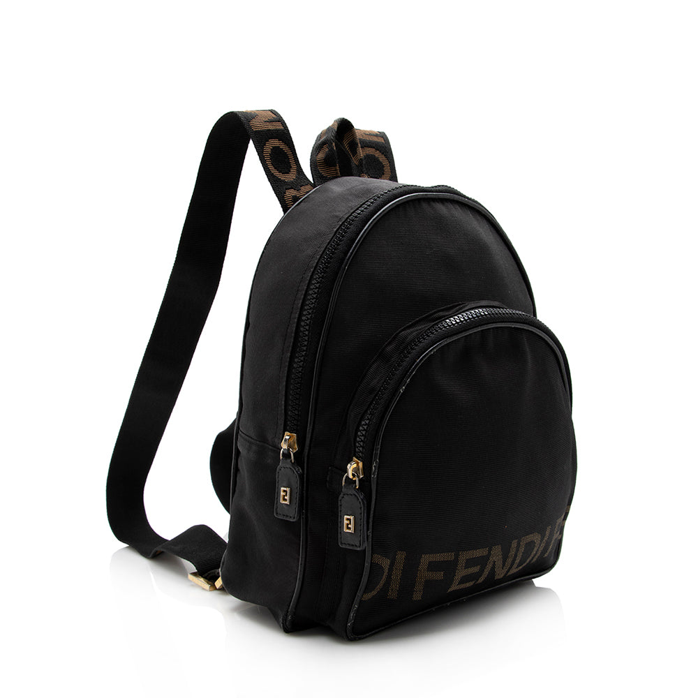 Fendi Vintage Nylon Logo Backpack - FINAL SALE (SHF-17036)