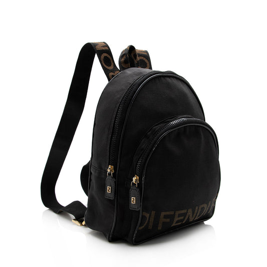 Fendi Vintage Nylon Logo Backpack - FINAL SALE (SHF-17036)