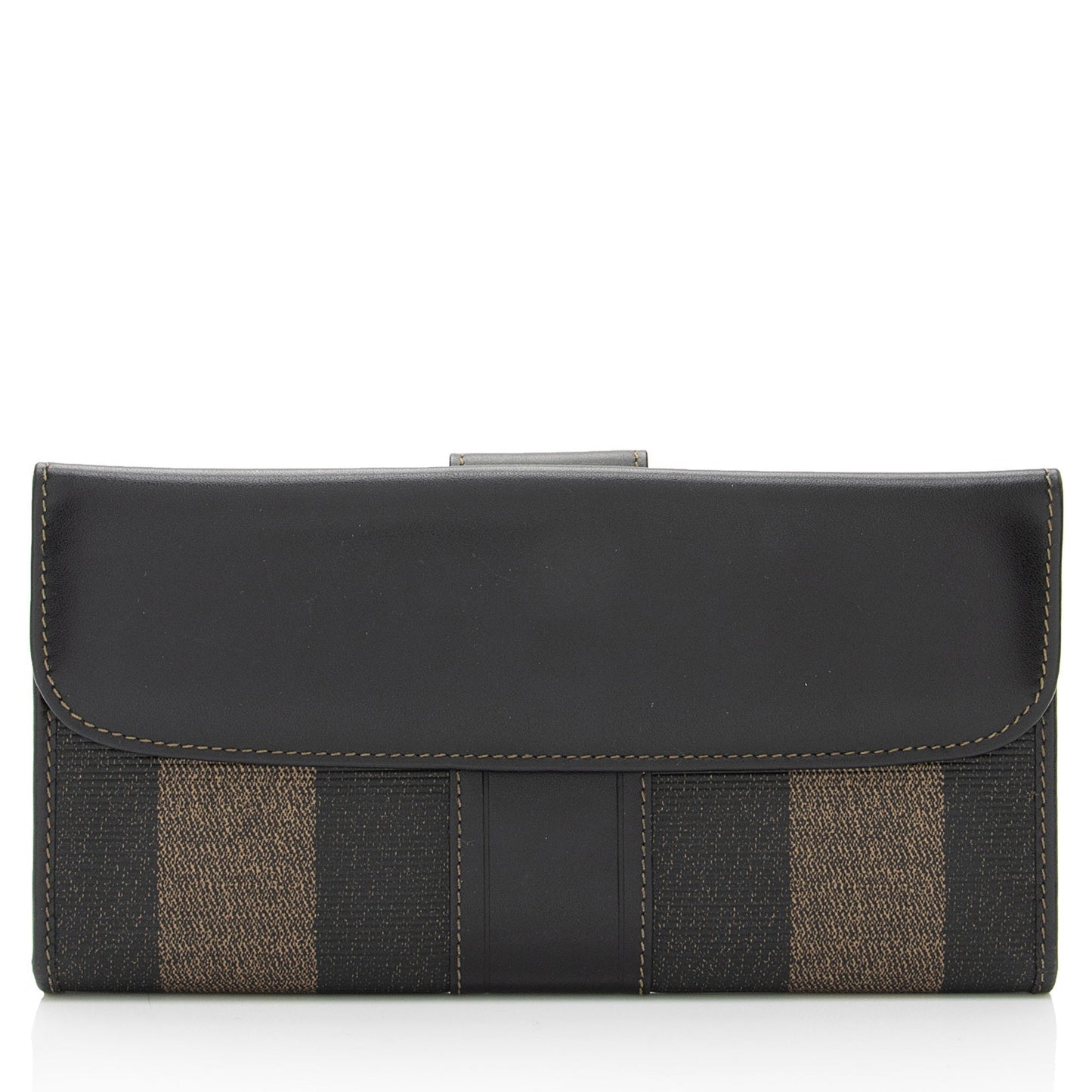Fendi Vintage Penquin Canvas Flap Wallet (SHF-QiQsoi)