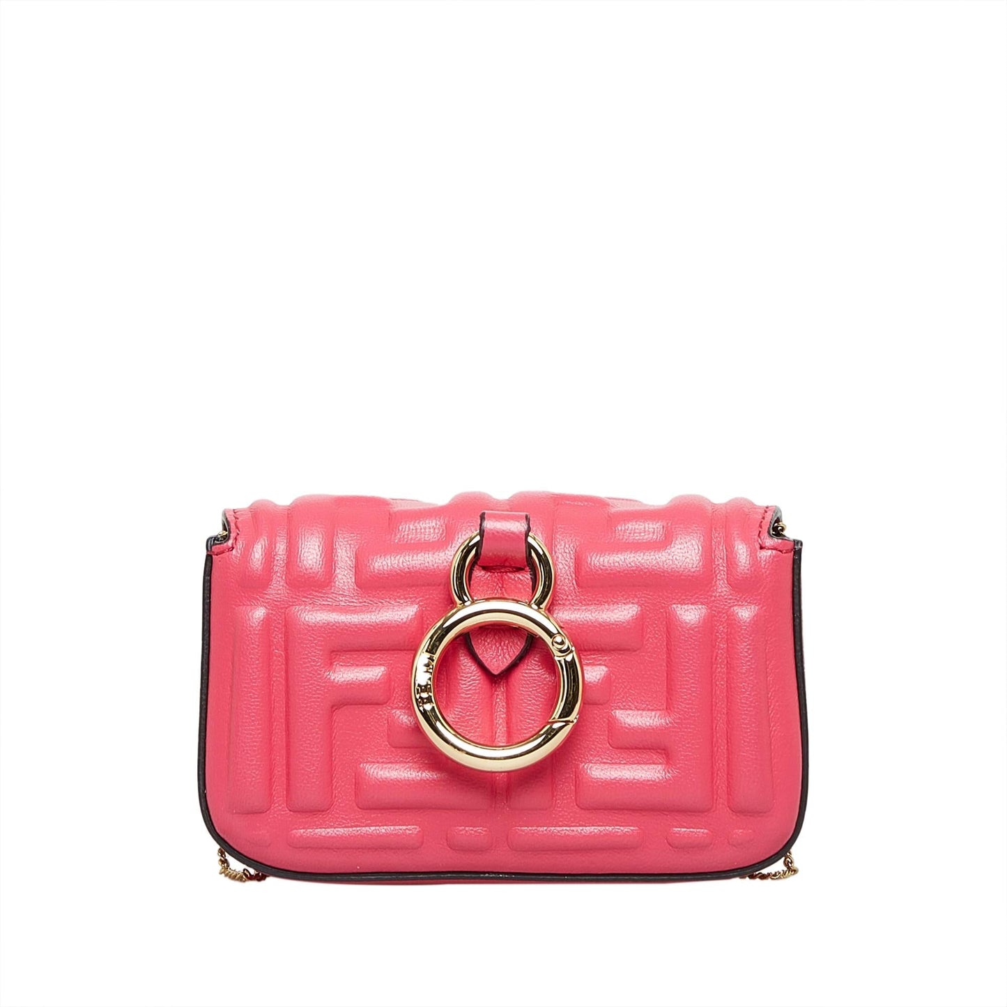 Fendi Zucca Embossed Nano Baguette Charm (SHG-UkSPt4)