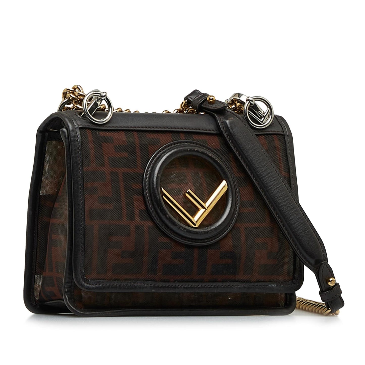 Fendi Zucca Kan I F Mesh Crossbody Bag (SHG-w2Jgtw)