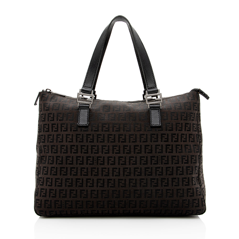 Fendi Zucchino FF Handle Tote - FINAL SALE (SHF-16214)