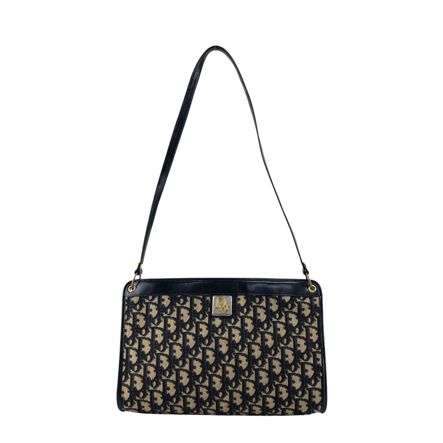 Christian Dior Trotter Shoulder bag Navy Vintage 57rizh