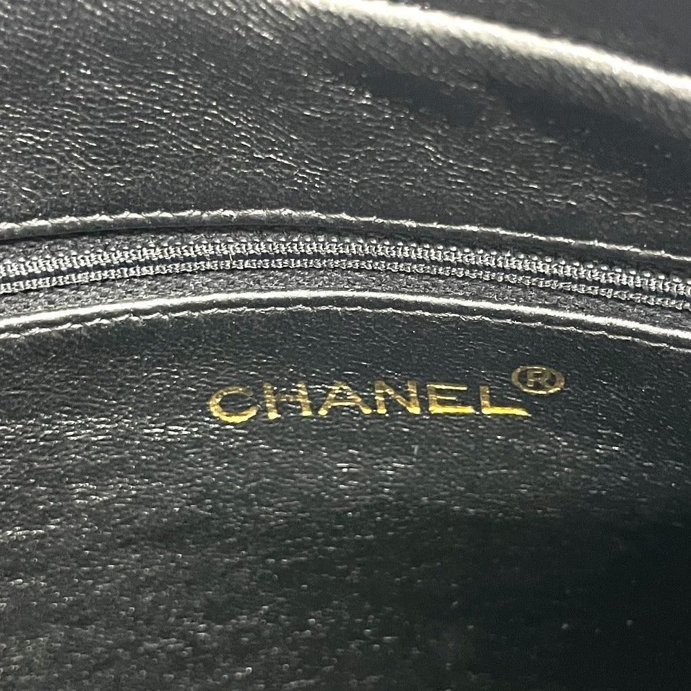 CHANEL Shoulder Bag Calfskin black bag vintage COCO Mark stitch Women Used