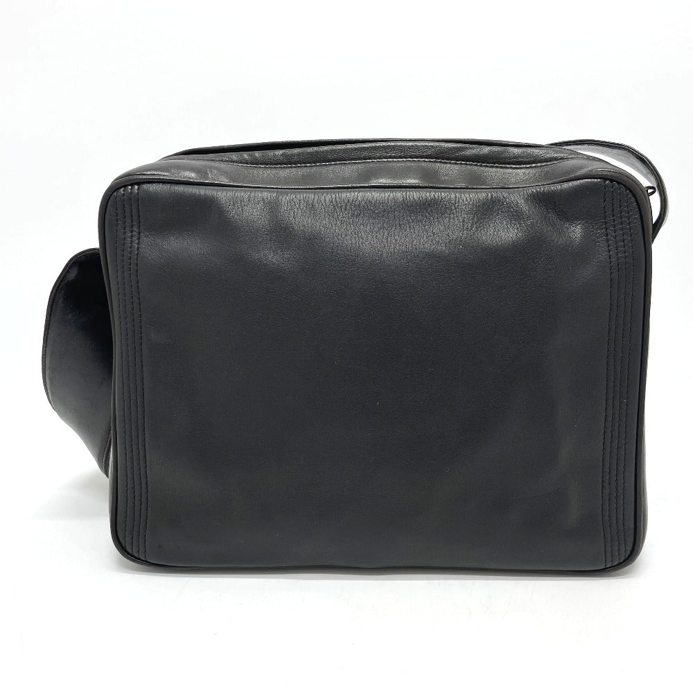 CHANEL Shoulder Bag Calfskin black bag vintage COCO Mark stitch Women Used