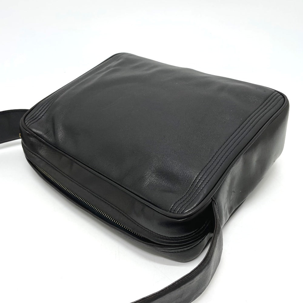 CHANEL Shoulder Bag Calfskin black bag vintage COCO Mark stitch Women Used