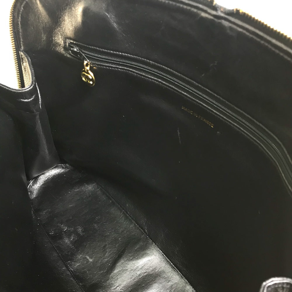 CHANEL Shoulder Bag Caviar skin black vintage COCO Mark CC