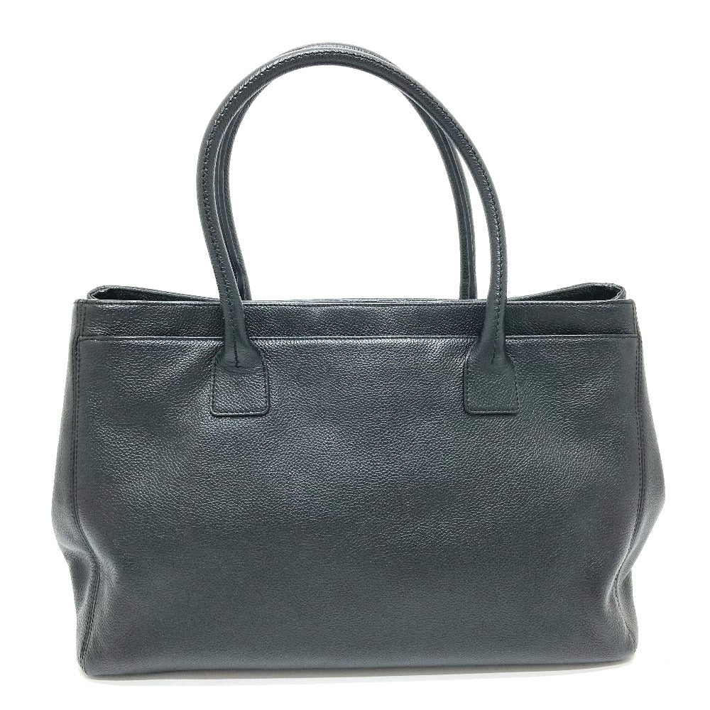 CHANEL Tote Bag A29292 leather black Executive Handbag Women Used