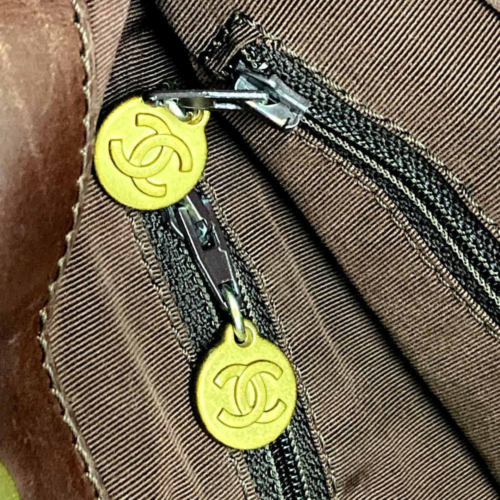 CHANEL Tote Bag Denim / Leather Black denim CC COCO Mark denim Women Used