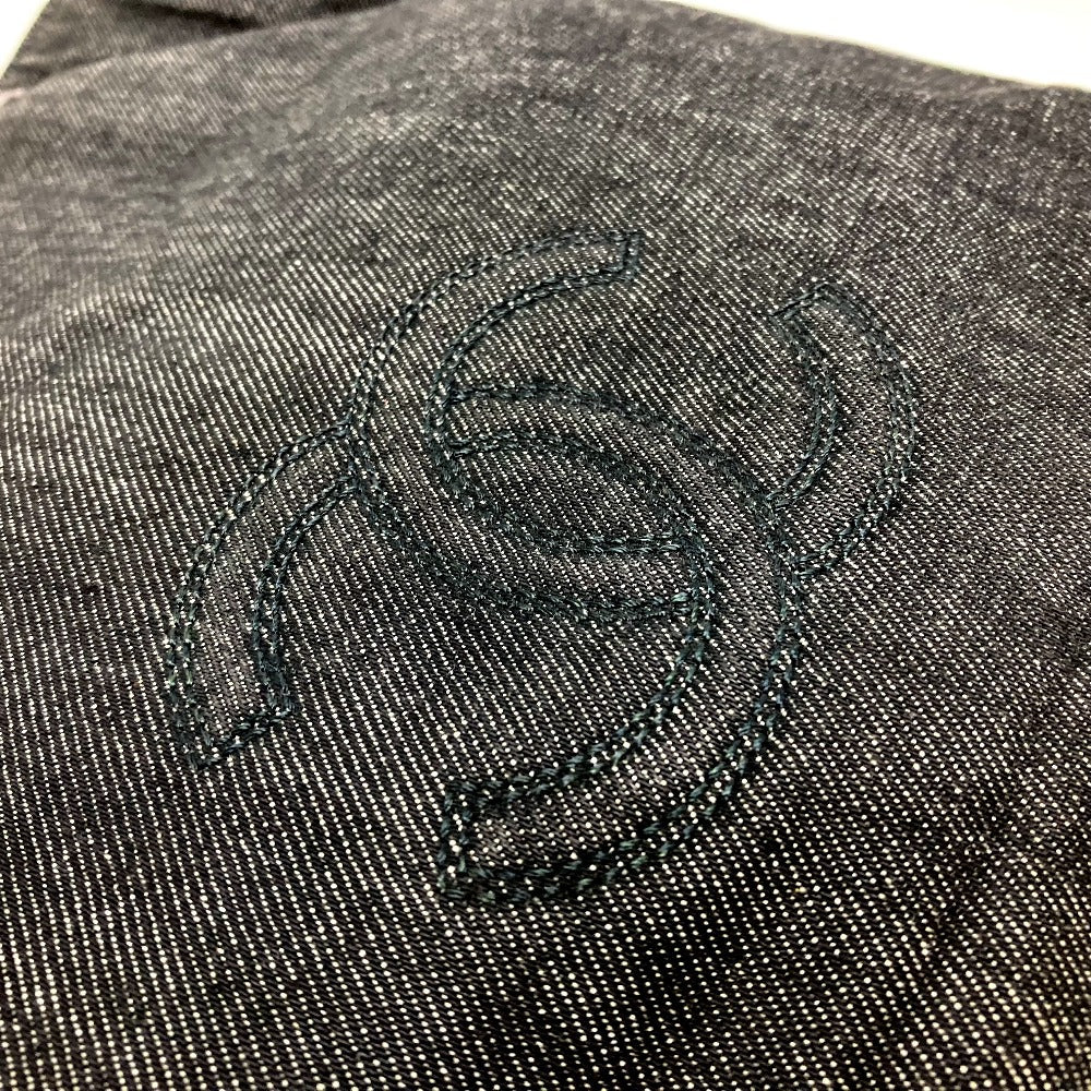 CHANEL Tote Bag Denim / Leather Black denim CC COCO Mark denim Women Used