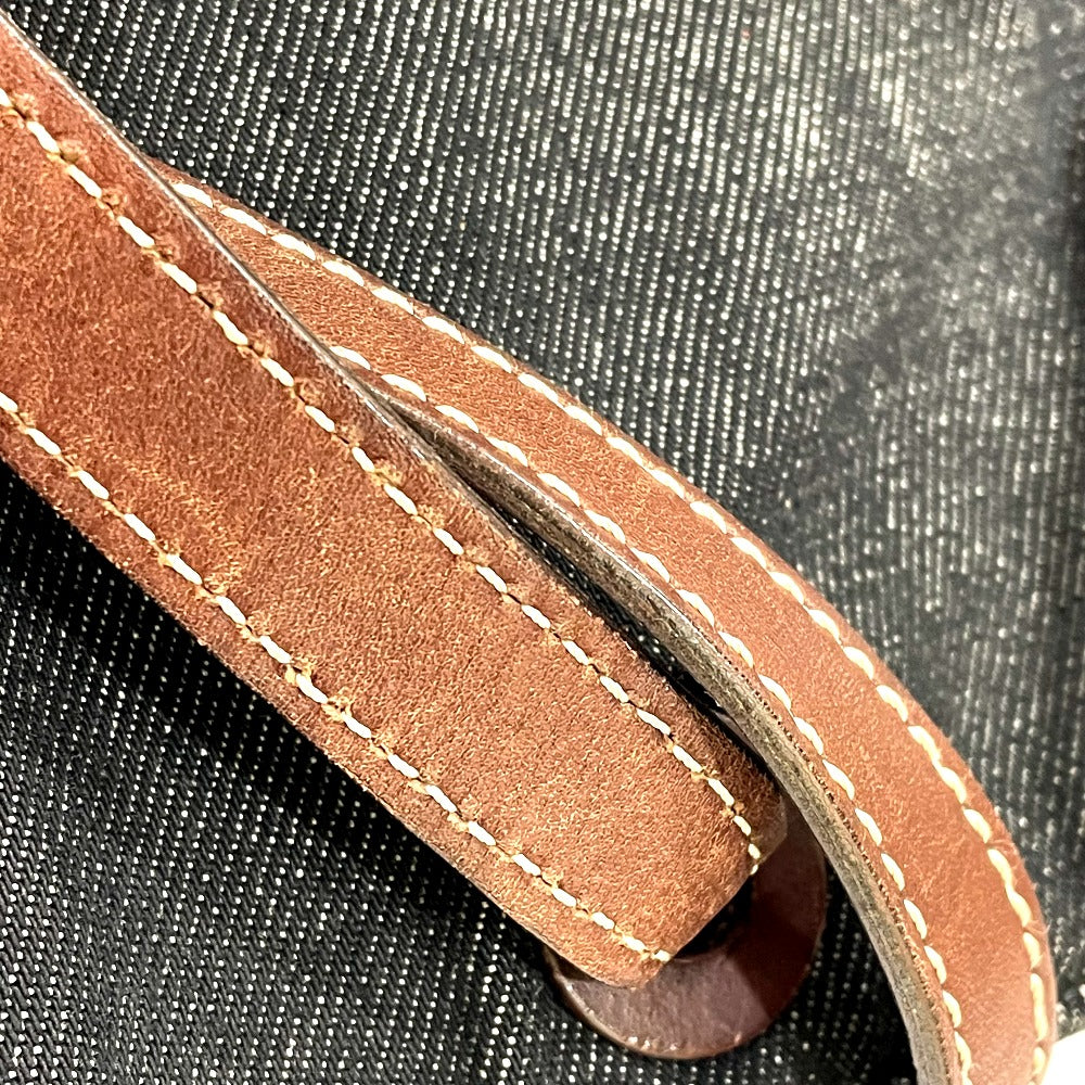 CHANEL Tote Bag Denim / Leather Black denim CC COCO Mark denim Women Used