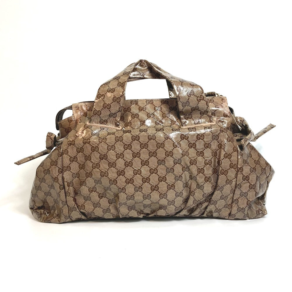 GUCCI Handbag 197021  PVC beige Crystal GG Histeria Women Used