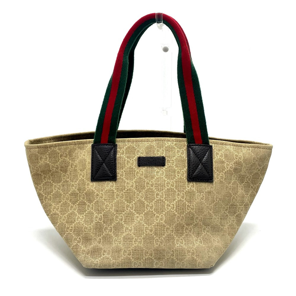 GUCCI Tote Bag 374433 GG canvas beige GG Sherry line Women Used