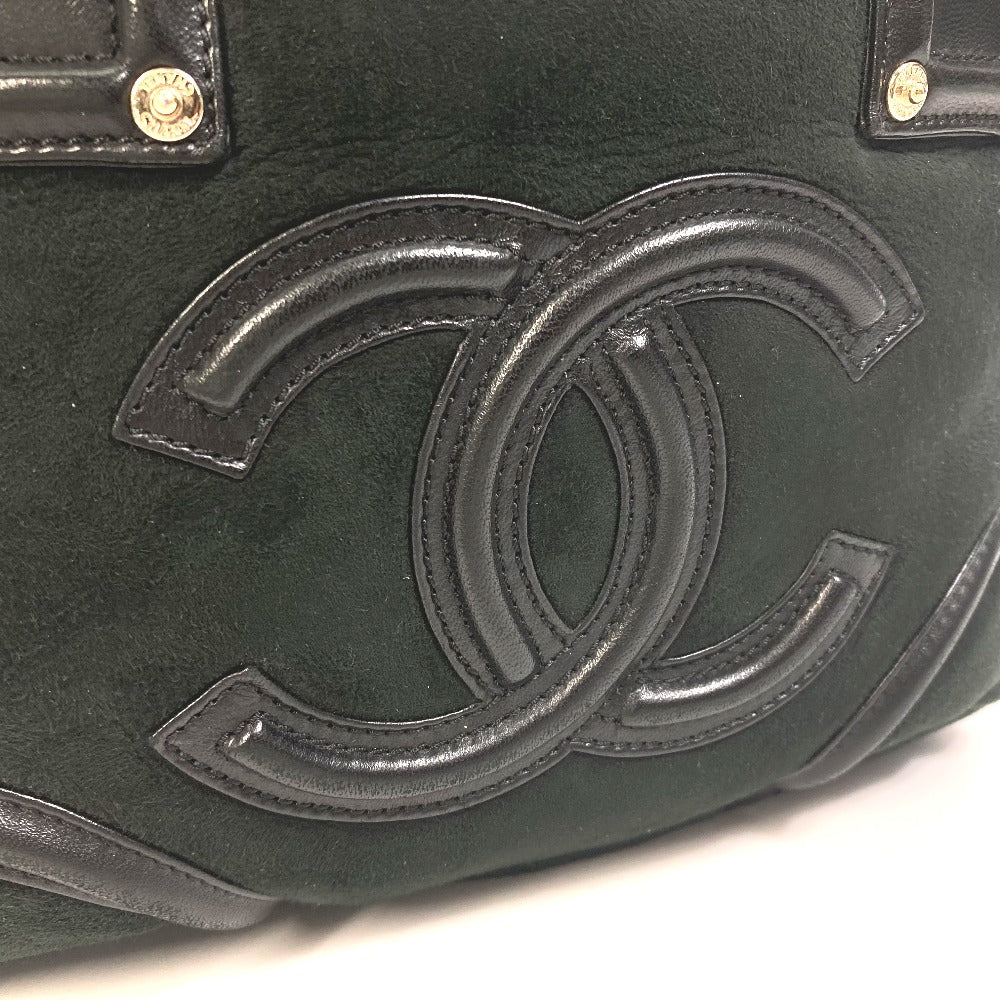 CHANEL Tote Bag Mouton / Leather black CC COCO Mark Cocoko Koon Small Women Used