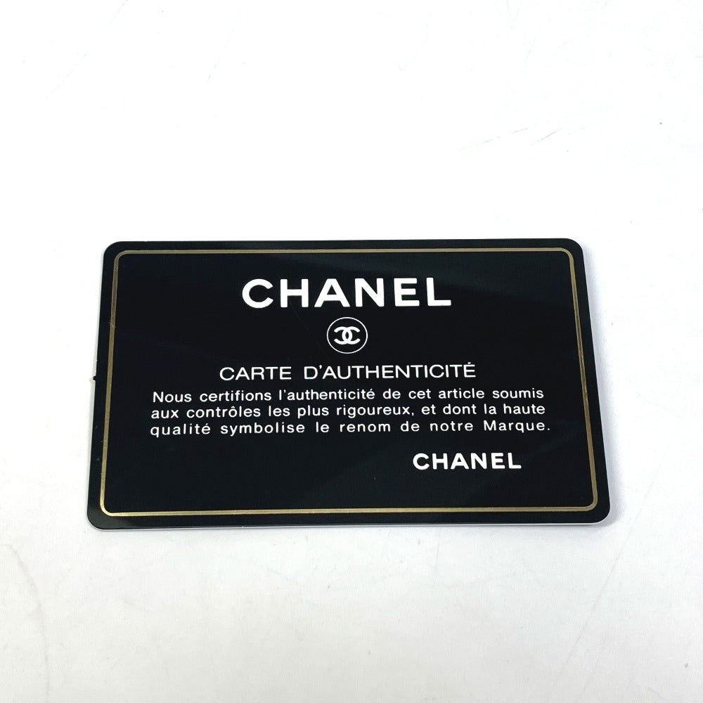 CHANEL Trifold wallet lambskin black CC COCO Mark Small flap Women Used